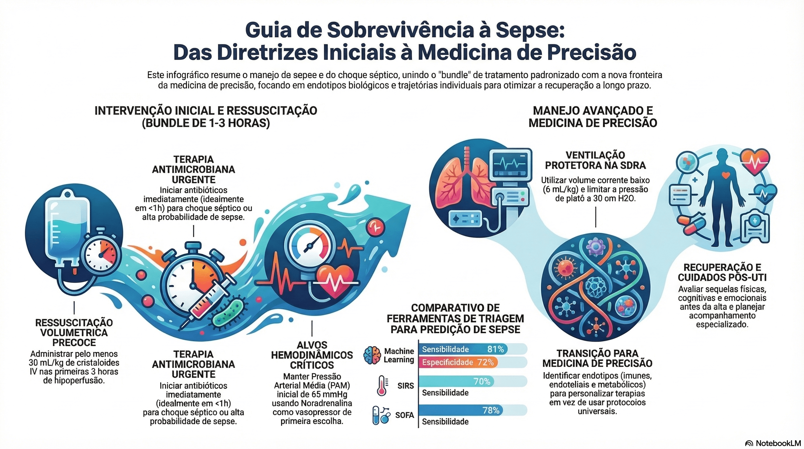 Guia de sobrevivência à sepse: das diretrizes iniciais à medicina de precisão